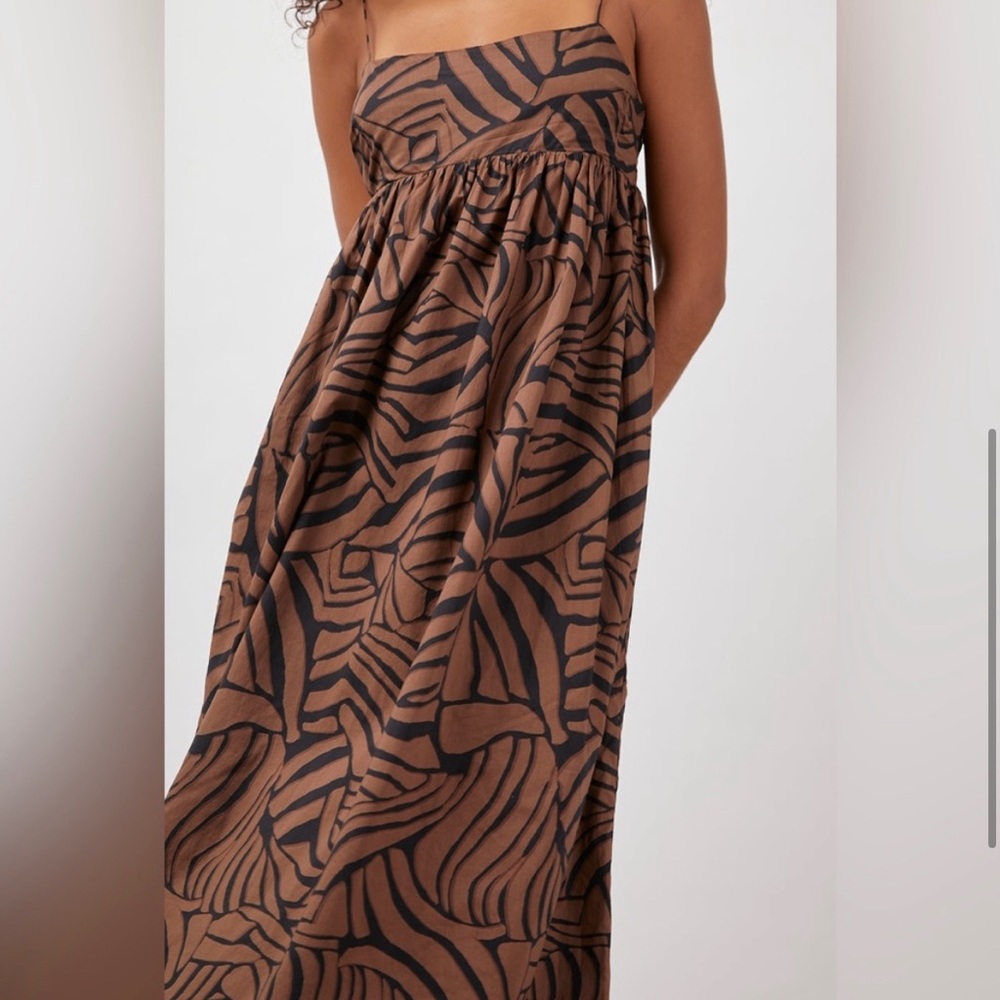 Rails Brown & Black Long Dress